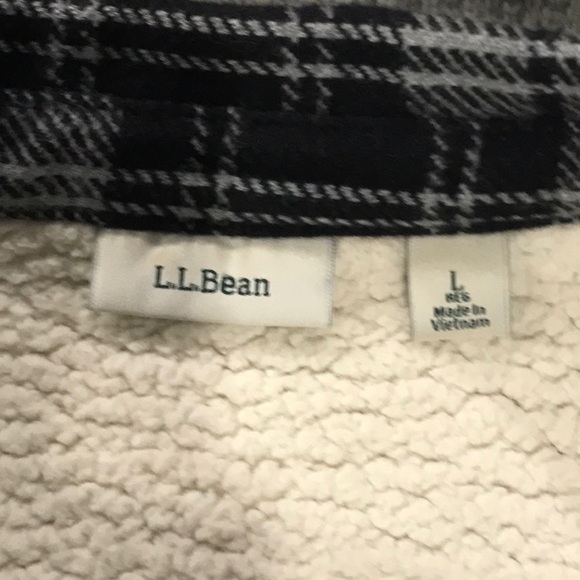 LL Bean Fleece Jacket Large - Picture 5 of 6